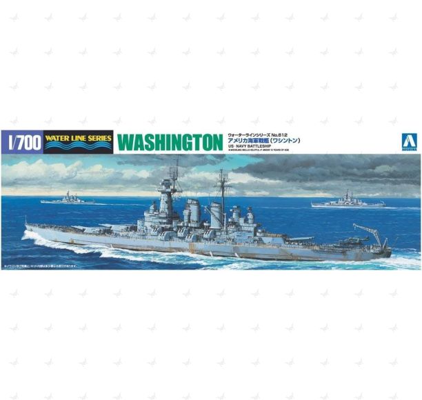 1/700 Water Line Series #612 U.S. Navy Battleship BB-56 USS Washington