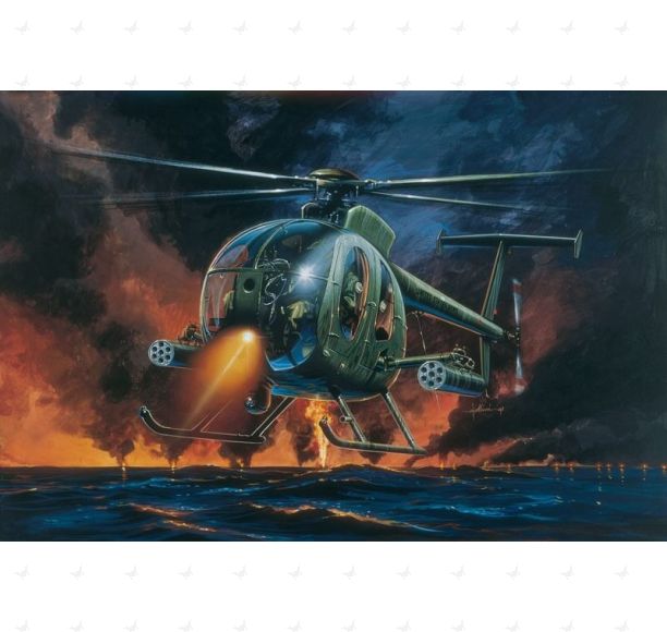 1/72 Italeri #0017 U.S. Attack Helicopter Hughes MH/AH-6A 