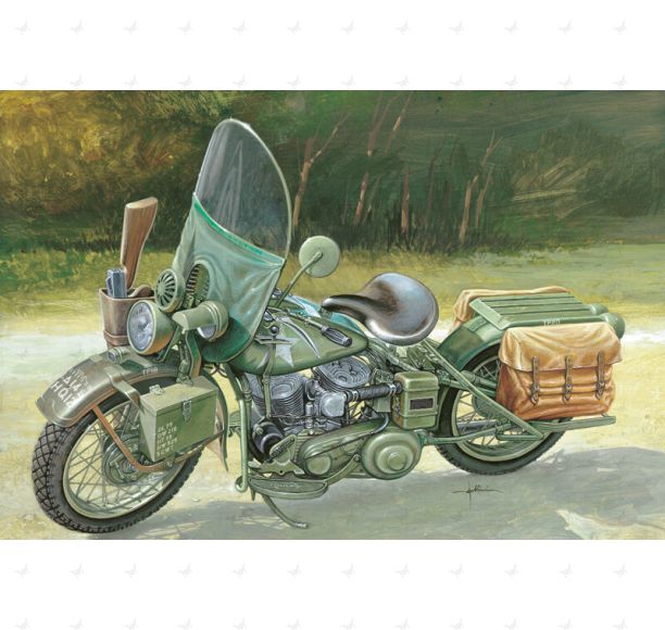 1/9 Italeri #7401 U.S. Army Motorcycle WLA 750