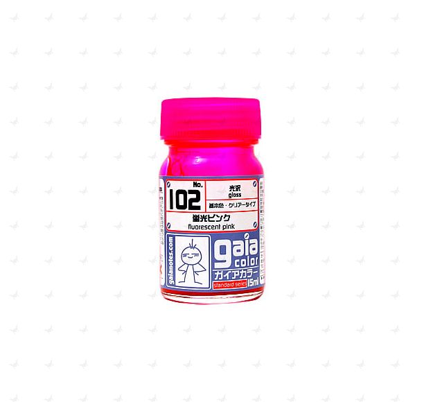 Gaia Color (15ml) 102 Fluorescent Pink (Dye-based Clear)