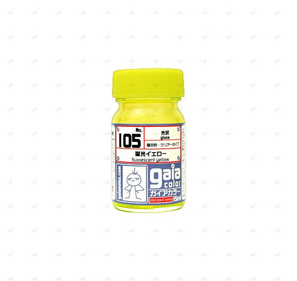 Gaia Color (15ml) 105 Fluorescent Yellow (Dye-based Clear)