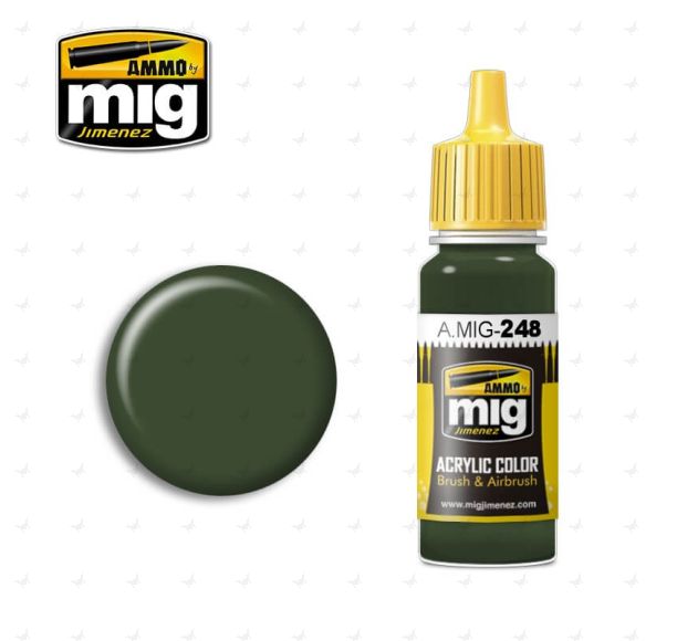Ammo Acrylic Paint (17ml) 248 RLM 80 Olivgrun (Olive Green)