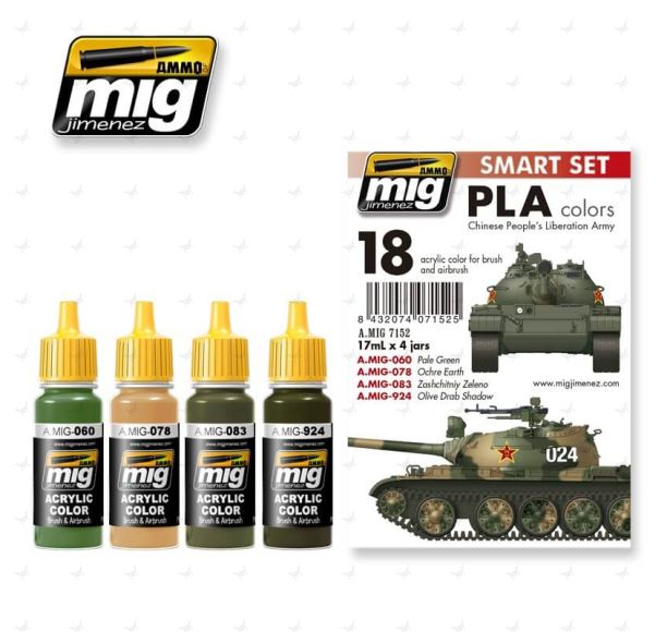 Ammo Acrylic Paint Smart Set (17ml x 4) #18 PLA (Chinese People's Liberation Army) Colors