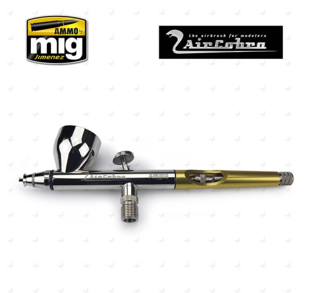 Ammo Aircobra Airbrush (0.3mm Nozzle, Double Action, 5cc Gravity Feed Cup)