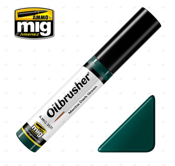 Ammo Oilbrusher (10ml) Mecha Dark Green