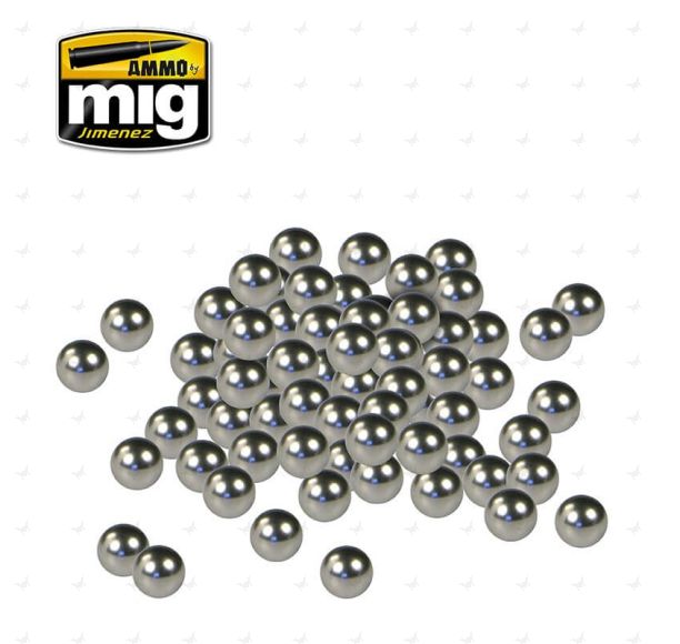 Ammo Stainless Steel Paint Mixers (5mm diameter, 70-80 pieces)