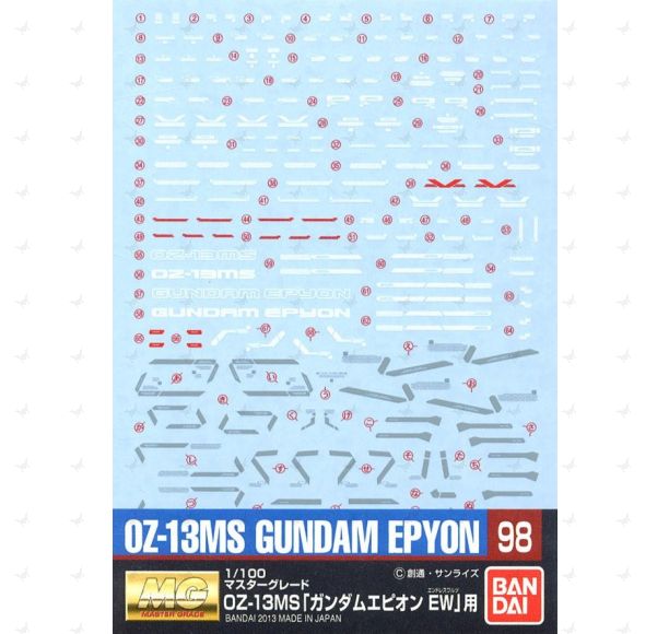 Gundam Decal #098 for 1/100 MG Gundam Epyon Endless Waltz ver.