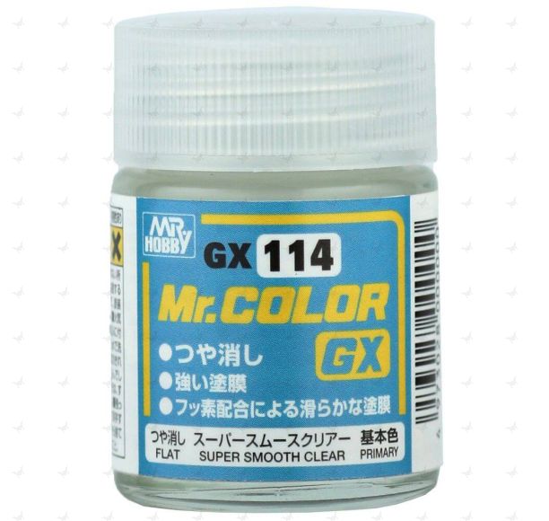 GX114 Mr. Color GX (18ml) Super Smooth Clear Flat