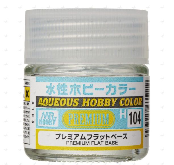 H104 Aqueous Hobby Colors (10ml) Premium Flat Base