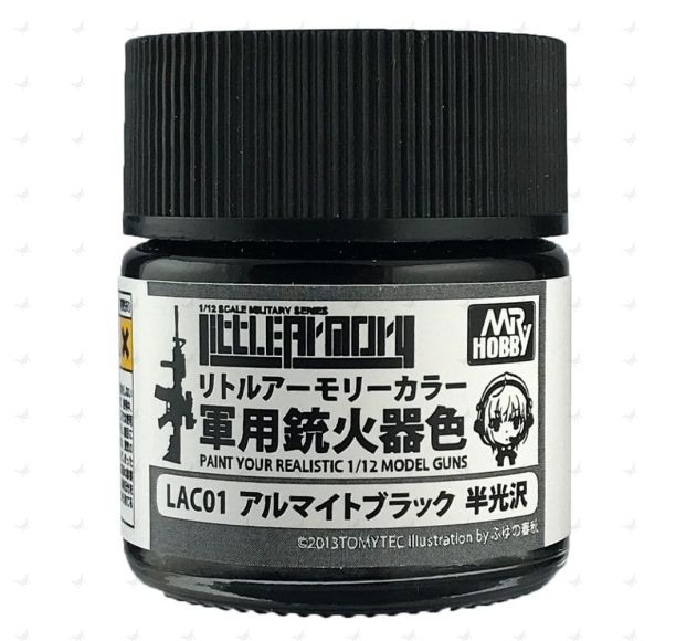 LAC01 Little Armory Color (10ml) Alumite Black (Semi-Gloss)