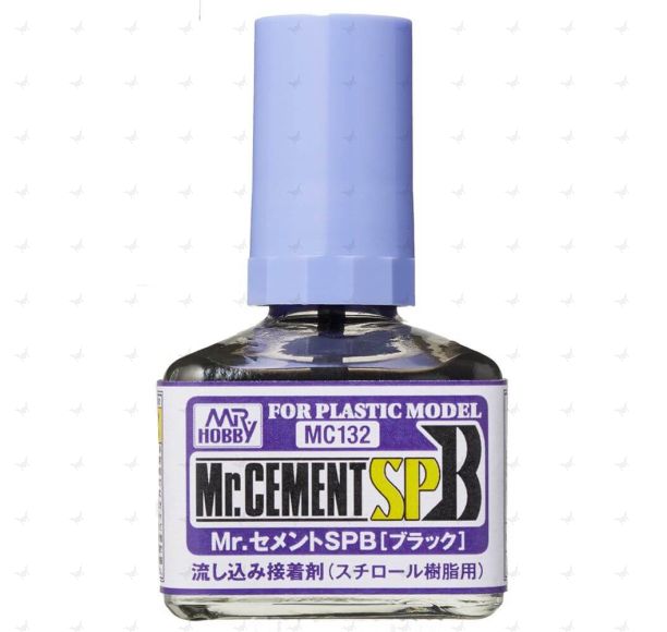 MC132 Mr. Cement SP Black (40ml) (Thin Type, Super Quick Dry)