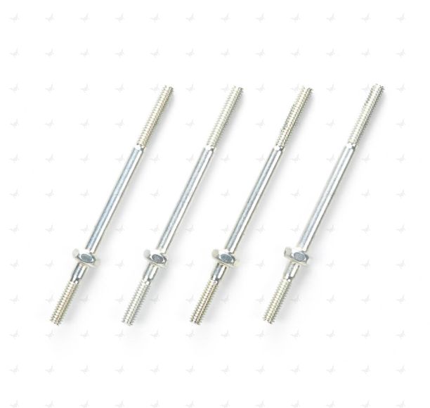 Mini 4WD AO Parts #1024 2 x 38mm Threaded Shaft (4 pieces)