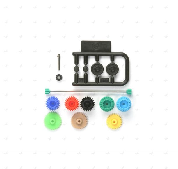 Mini 4WD GUP #456 Setting Gear Set (Gear Ratio 3.5/3.7/4/4.2/5:1, for Super II/VS/AR Chassis)