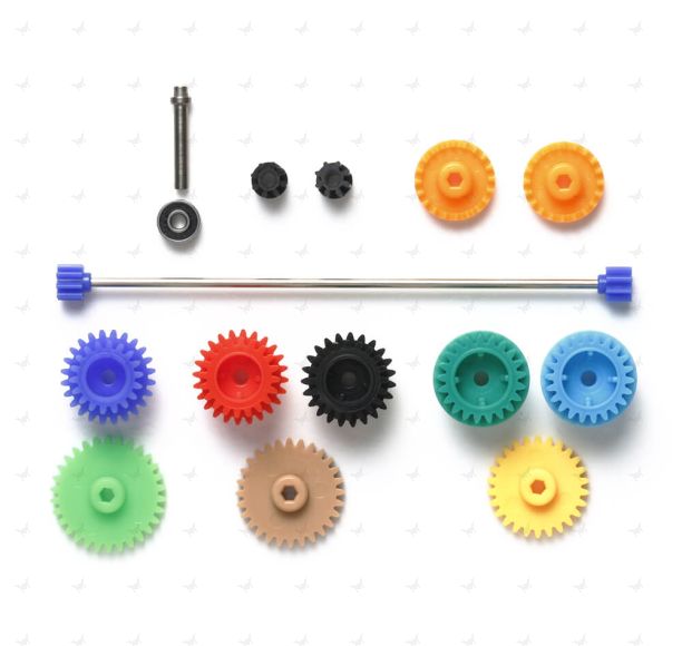 Mini 4WD GUP #516 FM-A Chassis Setting Gear Set (Gear Ratio 3.5/3.7/4/4.2/5:1, for FM-A/Super X/Super XX Chassis)