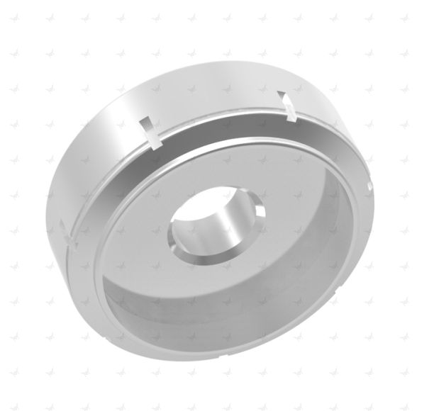 S Metal Dish for 12.0mm Thrusters (9.1/7.3mm outer/inner diameter with 2.5mm peg hole x 3.0mm height) (4 pieces)