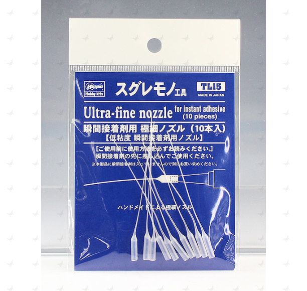 TL15 Extra Fine Nozzles for Super Glue (10 pieces)