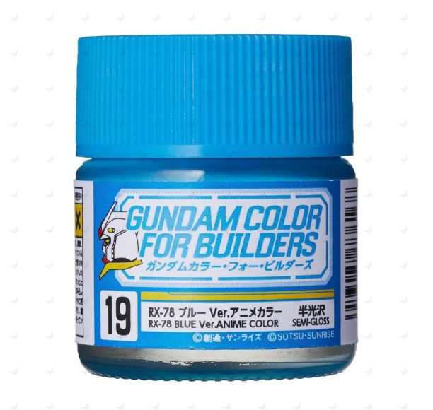 UG19 Gundam Color for Builders (10ml) RX-78 Blue ver. Anime Color (Semi-Gloss)