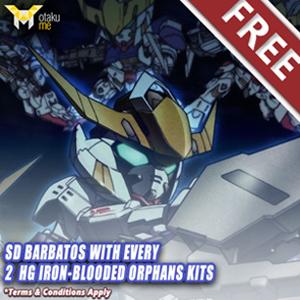 Free with every 2 HG Iron-Blooded Orphan kits!